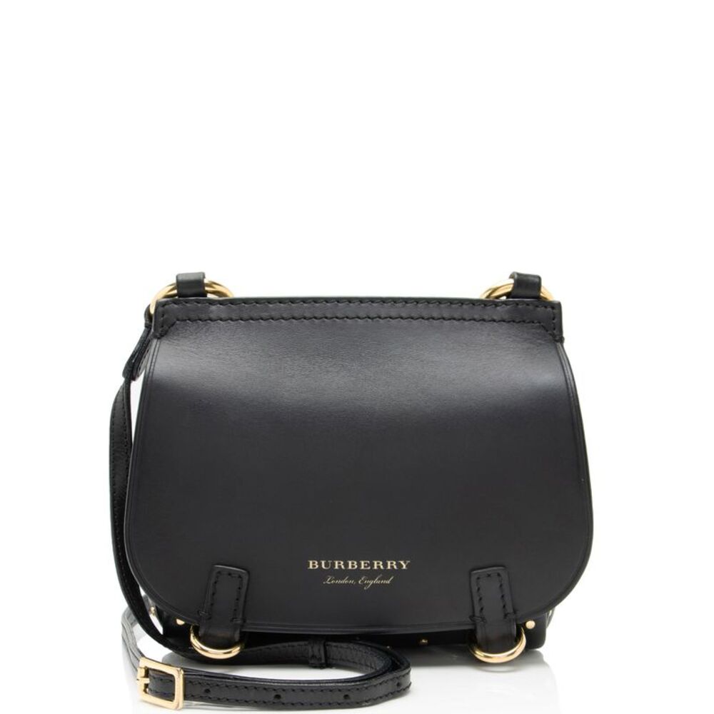 Burberry Leather Riveted Baby Bridle Shoulder Bag